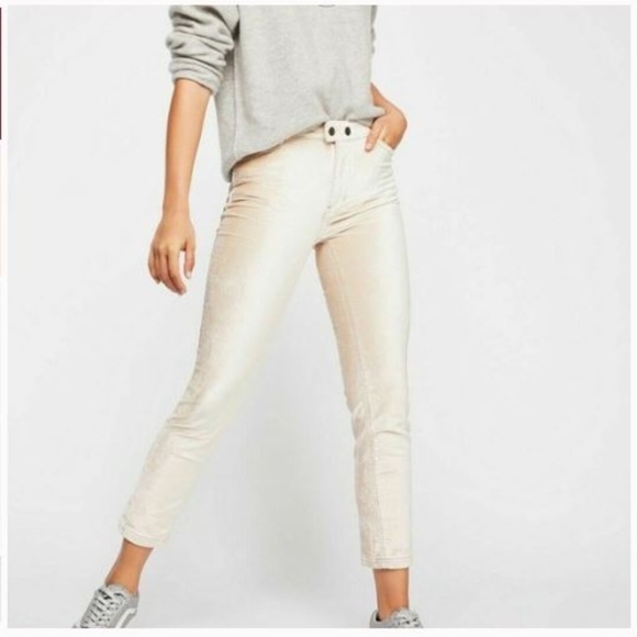 Free People Sweet Jane Velvet Skinny Stretch - Picture 2 of 8
